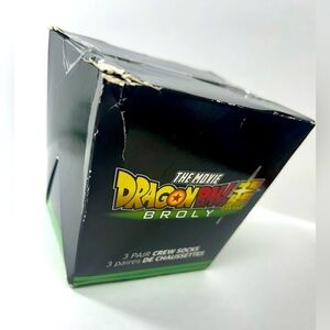 Dragonball Super Broly The Movie - 3 Pair Crew Socks - BNIB 🐉🧦